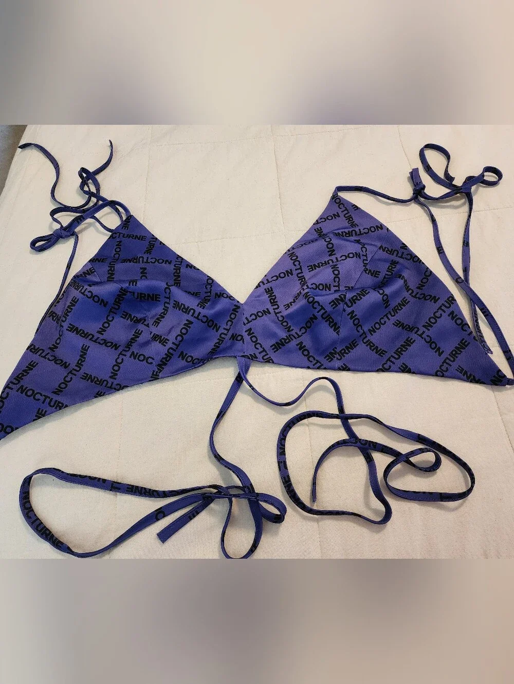 Nocturne Purple Logo Triangle Pajama Top Sz 44